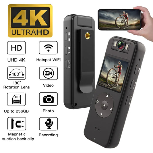 UHD 4K Mini Camera Mini Bodycam WiFi